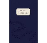 Music Manuscript Paper with Dot Grid Notes: Navy Blue Music Theory Notebook for Students: 110 Pages, 6x9 Pocket Size Staff Paper (9 Staves on page) & ... side Hybrid for Songwriting and Composition