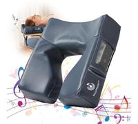 Music Master High Fidelity Sound Face Cradle Cushion- Bluetooth Massage Pillow for Face Down Resting- Ultra Soft Massage Table Headrest-Large Eye Openingfor Superior Comfort, Royal Blue