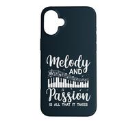 Music Melody And Passion Music Teacher Takes Piano Pianist Case for iPhone 16 Plus