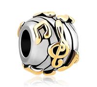 Music Melody Musical Note Clef Charm Bead Compatible with Pandora Bracelets Musician Daughter Sister Niece Birthday