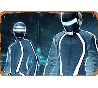 Music Metal Signs Vintage Daft Punk Tron Music Electro Dj Poster Celebrities & Musicians Wall Art Retro Decor Tin Sign-8x12inch