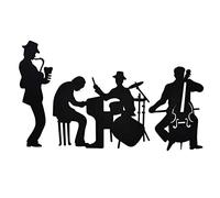 Music Metal Silhouette Music Metal Wall Decoration Saxophone Wall Hanging Cello Wall Art Jazz Drum Wall Decoration for Living Room Bedroom Office Hanging Wotieuns