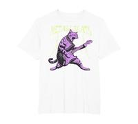 Music - Metallicats T-Shirt, Men's Big and Tall, White, 5X Tall