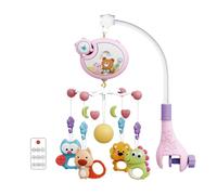 Music Mobile for Children's Room - LED Light Rotation, Soft Melody Mechanism, Remote Control via Control Panel | Calm , Entertainment in the Cot, Lunch Nap for