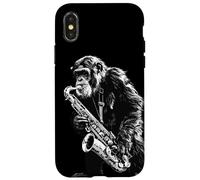 Music monkey I monkey playing saxophone Case for iPhone X/XS