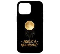 Music & Moonlight Golden Night Sky Case for iPhone 16 Pro Max