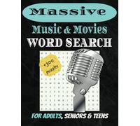 Music & Movies word search: For adults, seniors and teens features Singers ,Actors ,Movies and more