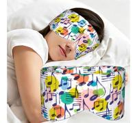 Music, Musical Notes, Stylish, Sleep Mask for Home Travel, Full Eye Covers Light Blocking Eye Mask Sleep Eye and Ear Muffs