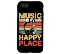 Music My Happy Place Musician Lovers DJ Headphone Case for iPhone SE (2020) / 7 / 8