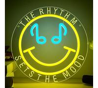 Music Neon Sign for Wall Decor Rock Band LED Neon Light for Man Live Music LED Sign for Bedroom Rock Band Light Up Signs for Studio Party Bar Decor Birthday Gifts Size 11.8 * 11.8 In(JTD304)