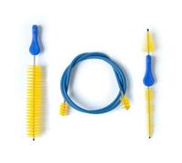 MusicNomad Premium 3 pc. Trumpet Brush Cleaning Kit: Mouthpiece, Valve & Snake Brush with Storage Bag (MN765)