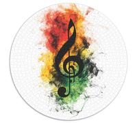 Music Notation 1000 Piece Circular Puzzle for Adults And Kids Jigsaw Smooth Edging Challenge And Cool 1000pcs (67.5x67.5cm)