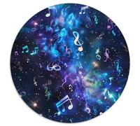 Music Notation 1000 Pieces Round Circle Jigsaw Puzzles for Adults Pretty Color Challenge 1000pcs (67.5x67.5cm)