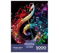 Music Notation Jigsaw Puzzles for Adults Kids Interesting Puzzles 1000 Pieces Educational Games for Adults Gifts 38x26cm/1000pcs