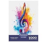 Music Notation Jigsaw Puzzles Puzzles for Adults Kids. 1000 Piece Great Gifts Challenge Toy Educational Games Home Decoration for Educational Games Gifts 38x26cm/1000pcs