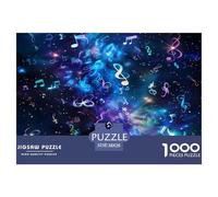 Music Notation Jigsaw Puzzles Puzzles for Adults Kids. 1000 Piece Great Gifts Challenge Toy Educational Game Home Decoration for Adults& Kids Age 14 Years Up 38x26cm/1000pcs