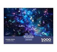Music Notation Jigsaw Puzzles Puzzles for Adults Kids. 1000 Piece Great Gifts Challenge Toy Educational Games Home Decoration for Educational Games Gifts 70x50cm/1000pcs