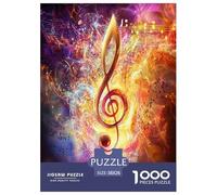 Music Notation Jigsaw Puzzles Puzzles for Adults Kids. 1000 Piece Impossible Challenge Toy Educational Game Home Decoration for Educational Games Gifts 38x26cm/1000pcs