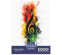 Music Notation Jigsaw Puzzles Puzzles for Adults Kids. 1000 Pieces Impossible Challenge Toy Educational Games Home Decoration for Educational Games Gifts 70x50cm/1000pcs