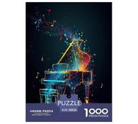 Music Notation Jigsaw Puzzles Puzzles for Adults Kids. 1000 Pieces Whimsical Challenge Toy Educational Games Home Decoration for Adults& Kids Age 14 Years Up 38x26cm/1000pcs