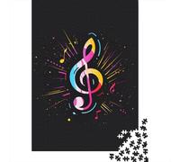Music Notation Paper Jigsaw Puzzles for Adults 1000 Piece Toys Family Jigsaw Games Birthday Puzzle Educational Boys Girls 1000pcs (38x26cm)