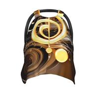 Music Note Baby Car Seat Canopy Cover, Multi Use Breathable Nursing Breastfeeding Covers for Mom Soft Stroller Sun Shade Newborn Shower Gift