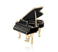 Music Note Brooch Lapel Pin for Women Piano Guitar Musician Musical Instrument Music Note Emblem Bedge Brooches Lapel, M, Metal, cubic zirconia