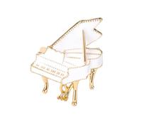 Music Note Brooch Lapel Pin for Women Piano Guitar Musician Musical Instrument Music Note Emblem Bedge Brooches Lapel, M, Metal, cubic zirconia