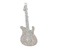 Music Note Brooch Lapel Pin for Women Piano Guitar Musician Musical Instrument Music Note Emblem Bedge Brooches Lapel, M, Metal, cubic zirconia