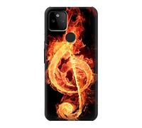 Music Note Burn Case Cover For Google Pixel 5A 5G