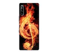 Music Note Burn Case Cover For Sony Xperia L4