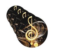 Music Note Car Air Fresheners Cards 4 Pcs Hanging Fragrance Scented Cards Long-Lasting Car Aromatherapy Tablets for Wardrobe Bathroom Car Interior Mirror Pendant Gifts