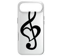 Music Note Clef Bass Treble Clef Heart Love Lovers & Artists Case for iPhone Air