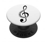Music Note Clef Bass Treble Clef Shirt Tee Music Men WOmen PopSockets Adhesive PopGrip