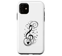 Music Note Clef Bass Treble Clef Tee Music Lovers & Artists Case for iPhone 11