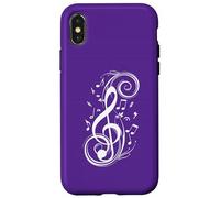 Music Note Clef Bass Treble Clef Tee Music Lovers & Artists Case for iPhone X/XS