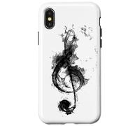 Music Note Clef Bass Treble Clef Tee Music Lovers & Artists Case for iPhone X/XS