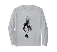 Music Note Clef Bass Treble Clef Tee Music Lovers & Artists Long Sleeve T-Shirt