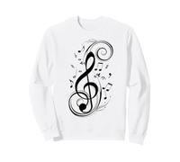 Music Note Clef Bass Treble Clef Tee Music Lovers & Artists Sweatshirt