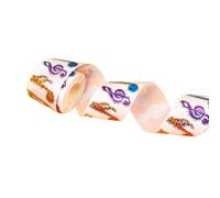 Music Note Decal Waterproof Design Glittering Colorful Adhesive Sticker Roll Gift Wrapping Label for Classroom Decors Piano Note Sticker