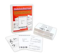 Music Note Flashcards - 100 Cards (88 Notes + 12 Key Cards) | Beginner Piano Learning Tool | Improve Note Reading & Aural Skills | For Kids & Adults