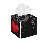 Music Note Heart, Tissue Box Holder Tissue Box Cover Tissue Holder Tissue Dispenser