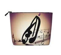 Music Note Patterns Versatile Travel Bag Makeup Bag Large Capacity Cosmetic Pouch Zipper Bag Toiletry Bag