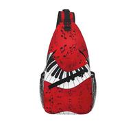 Music Note Piano Crossbody Sling Bag Crossbody Shoulder Chest Bag Shoulder Strap Waist Fanny Pack Men Women