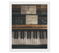 Music Note Piano Diamond Art Kits for Adults 16"x20" DIY Diamond Painting Kit for Beginners Gem Art Painting with Round Full Drill Diamonds DIY Paint Paintings for Home Wall Decor Gift