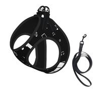 Music Note Piano,Pet Harness,Adjustable Reflective Dog Harness,Pet Leash Vest,M