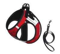 Music Note Piano Print Pet Leash Vest For Small Dogs Cats, Adjustable Pet Harness Vest, Outdoor Walking Hiking