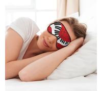 Music Note Piano Print Soft Eye Mask for Sleep Mask Sleep Eye Mask for Women Men Sleeping Sleeping Travel