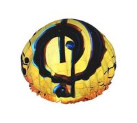 Music Note Print Double Layers Shower Cap Bathing Shower Caps Ladies Men Shower Caps Salon Home Use