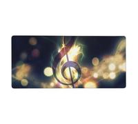 Music Note Print Large Gaming Mouse Pad (90x40cm / 36x16in) Extended Desk Mat for Gaming & Work